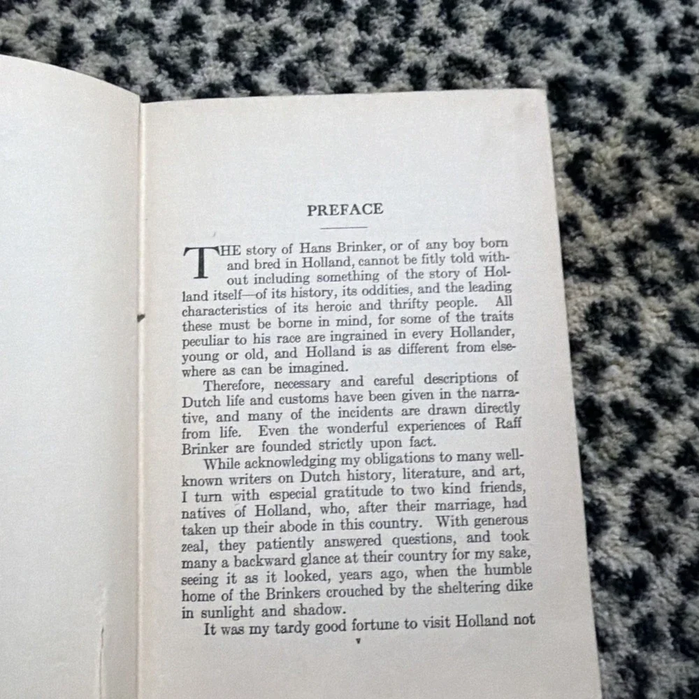 Mary Mapes Dodge Hans Brinker or the Silver Skates 1925 Antique hardcover